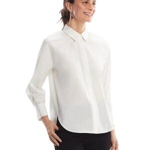 MM LaFleur Virginia White Blouse